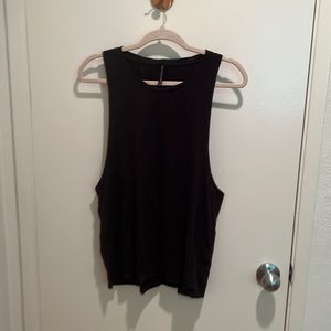 Carbon 38 split back muscle tank